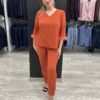Conjunto Cuerpo y Pantalón Plumas Puño