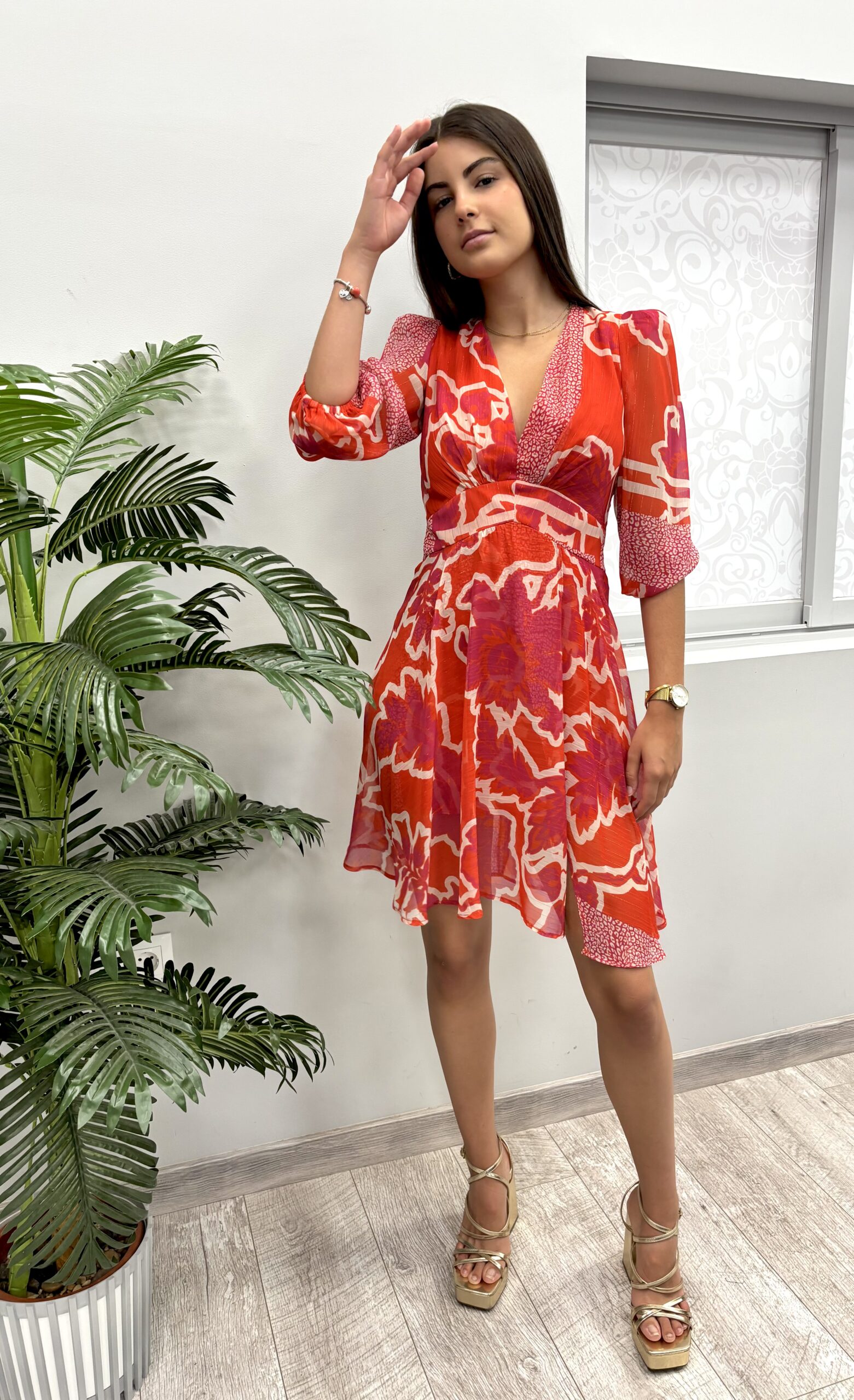 Vestido Vaporoso Estampado