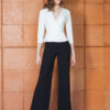 Conjunto Peplum Blanco Y Negro