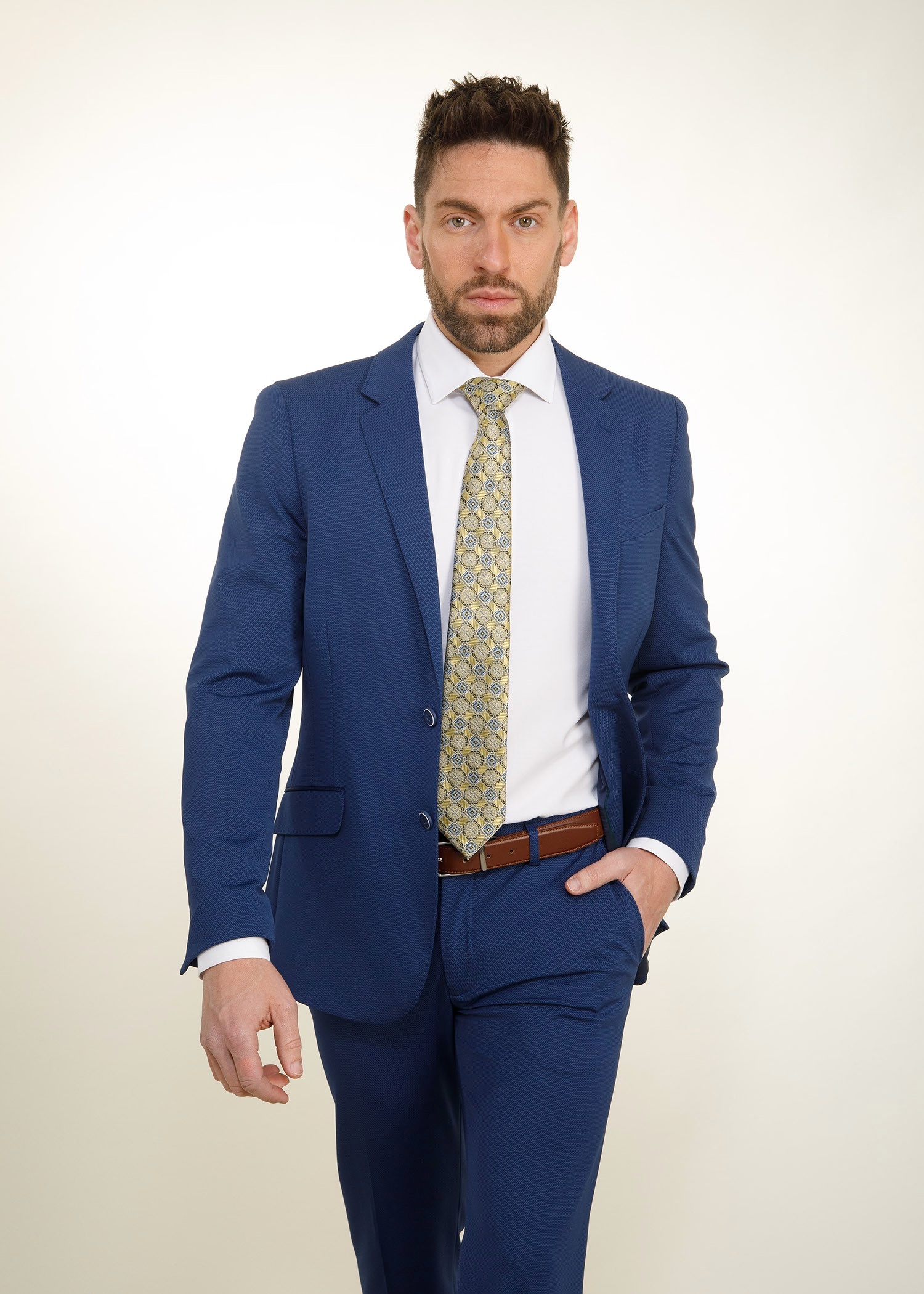 Traje Slim Fit Azul Tinta