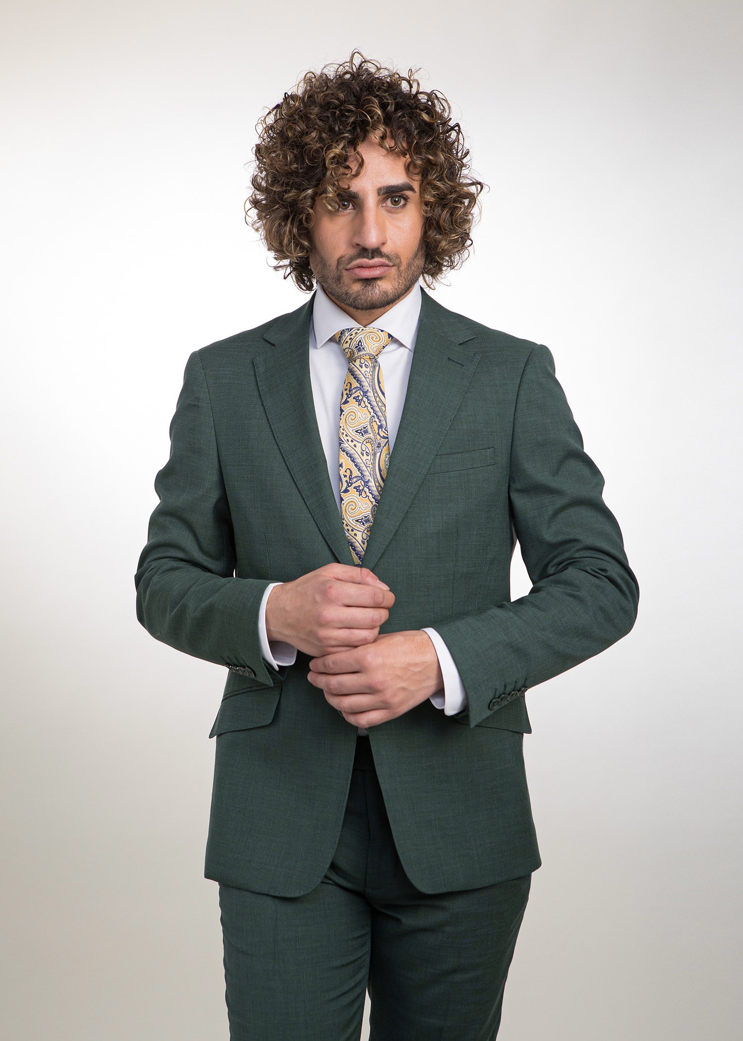 Traje Slim Fit Verde