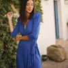 Vestido Nudo Azul Tinta