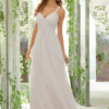Vestido Novia Escote Cruzado Espalda