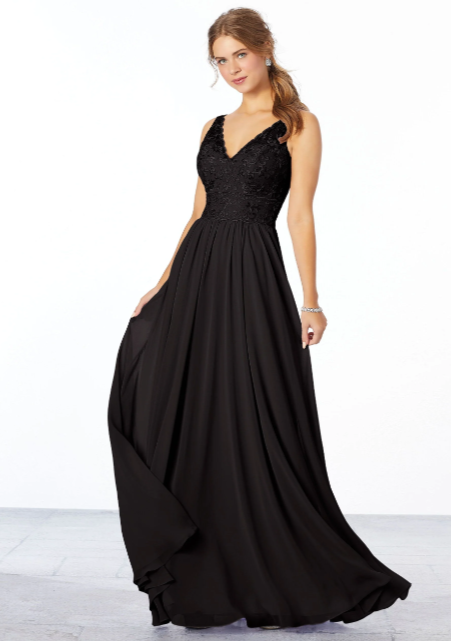 Vestido Negro Encaje Tirantes