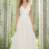 Vestido Largo de Novia Drapeado