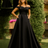Vestido Negro Palabra de Honor