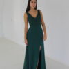 Vestido Verde Brillos Tirantes