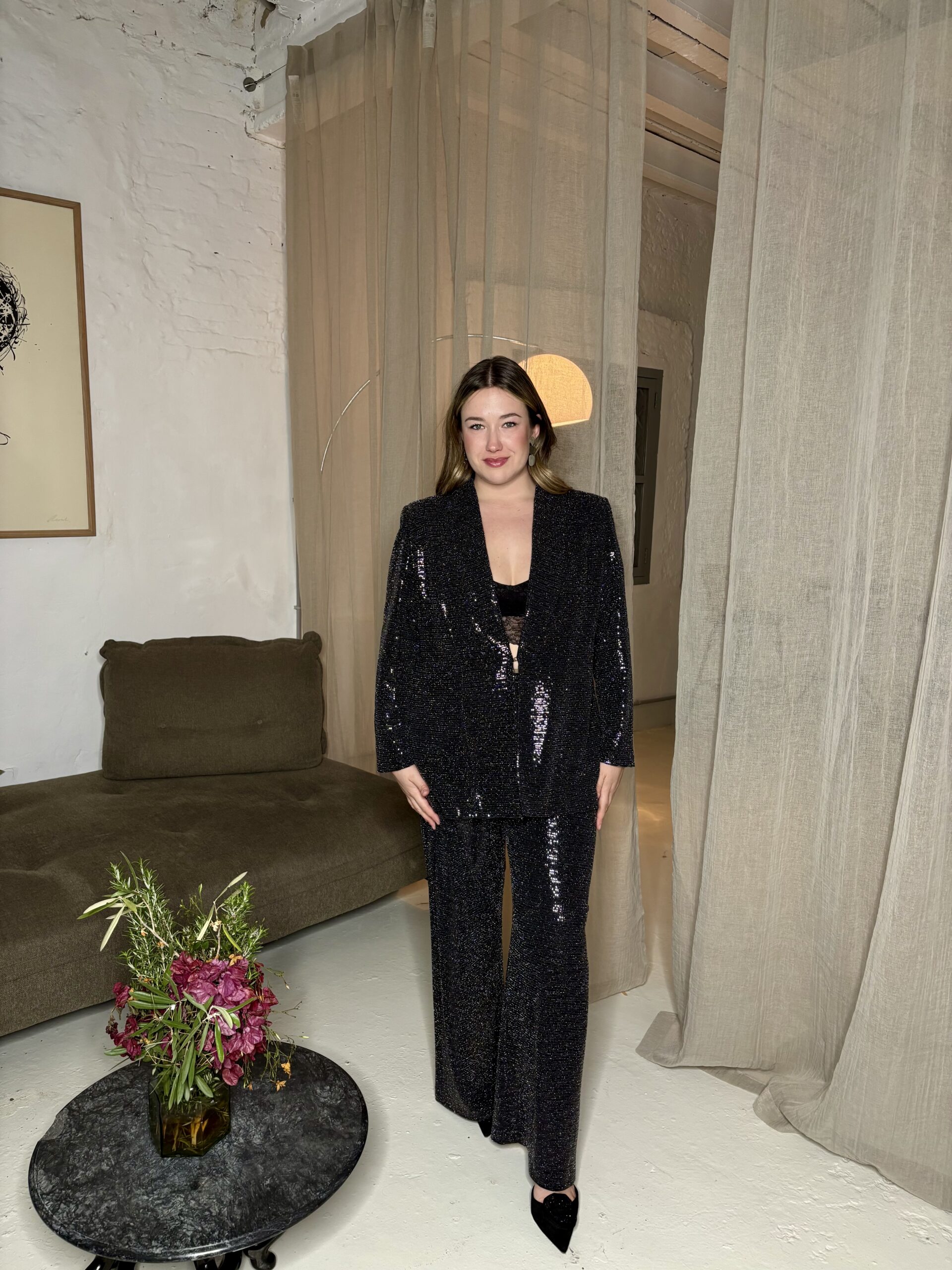 Traje Pantalón Brillos