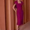 Vestido Midi Magenta Capita
