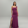 Vestido Drapeado Magenta