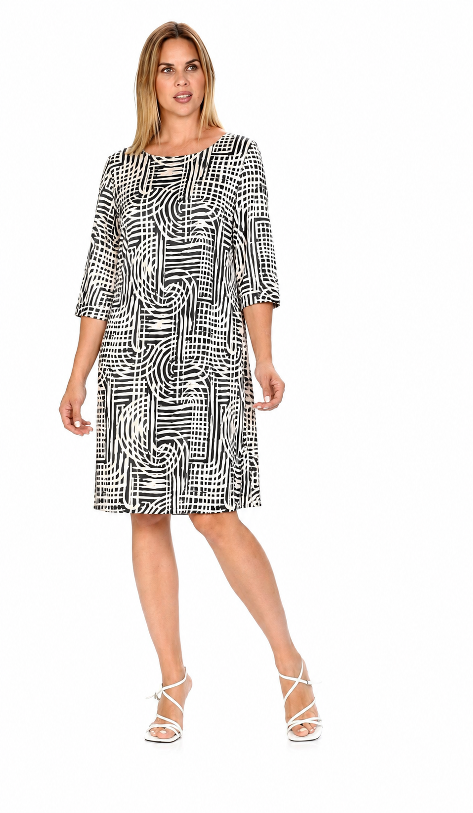 Vestido Estampado Geométrico