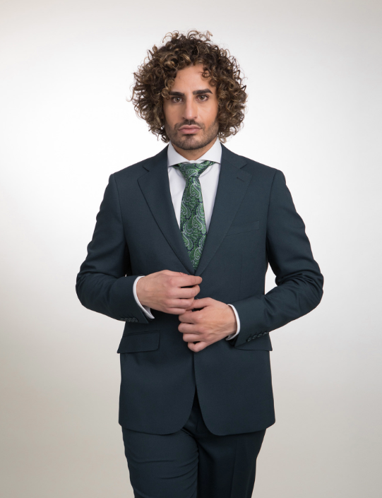 Traje Slim Verde Oliva