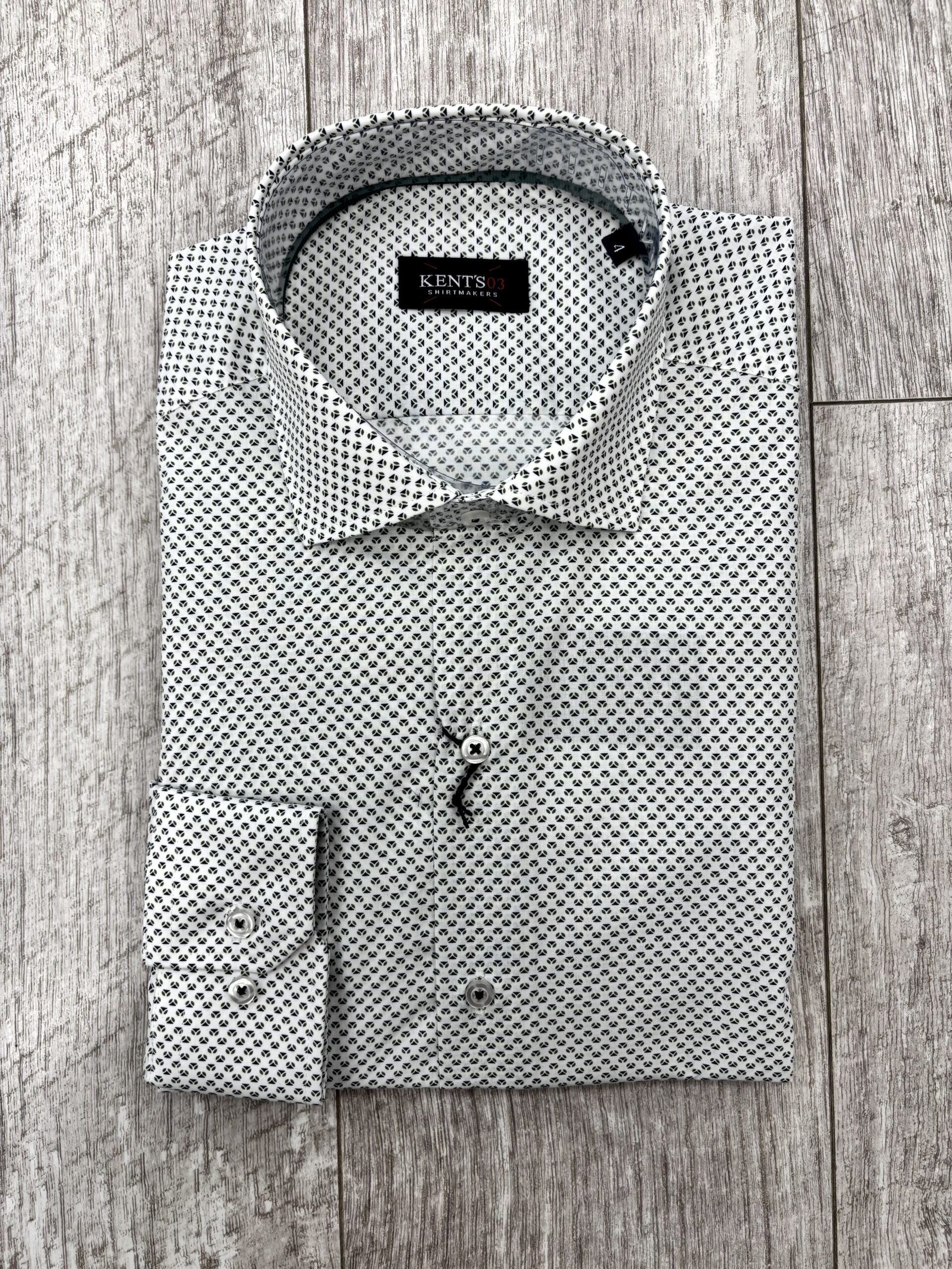 Camisa Blanca Dibujo Verde