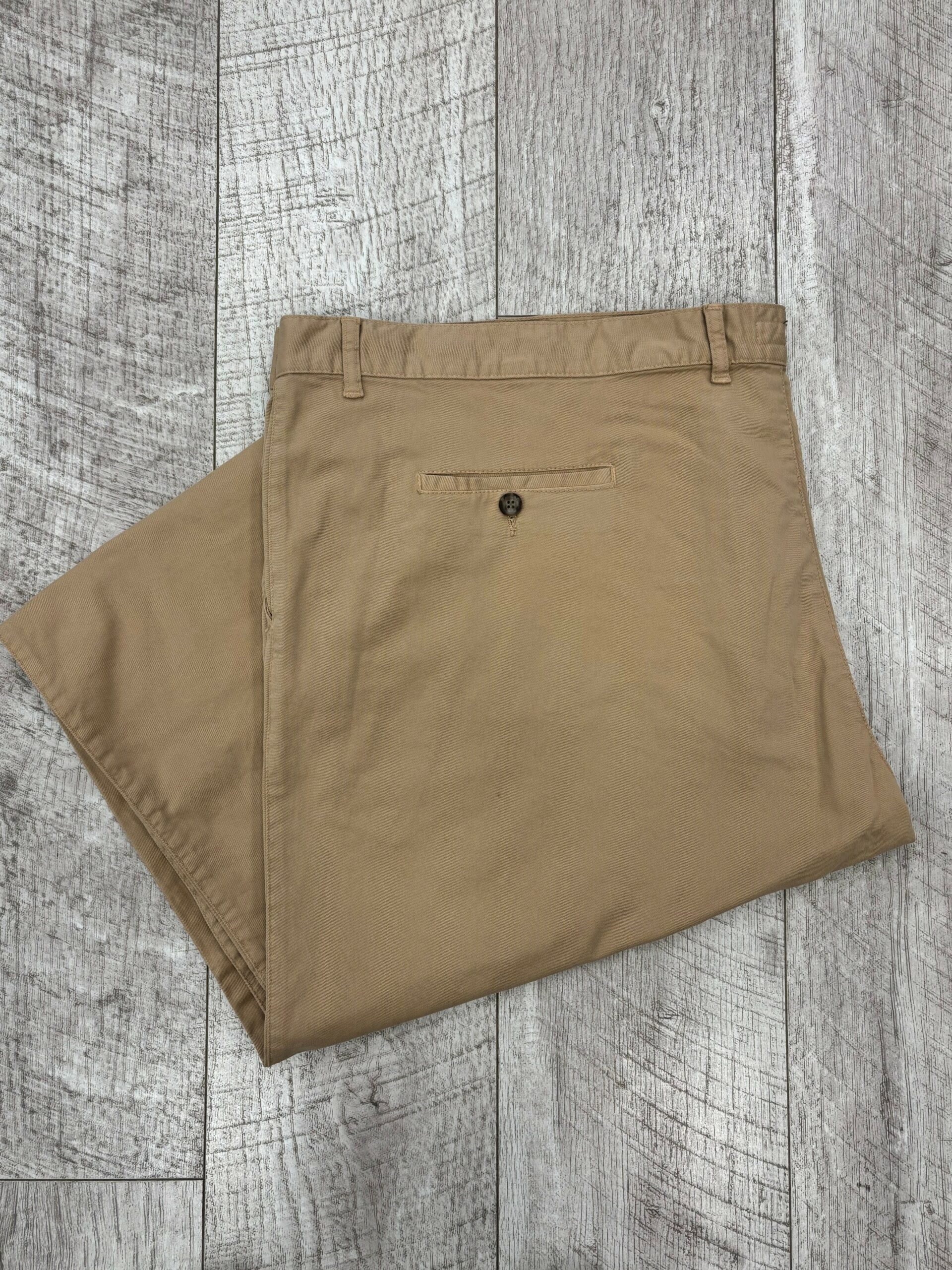 Pantalón Tipo Chino Beige Talla Grande