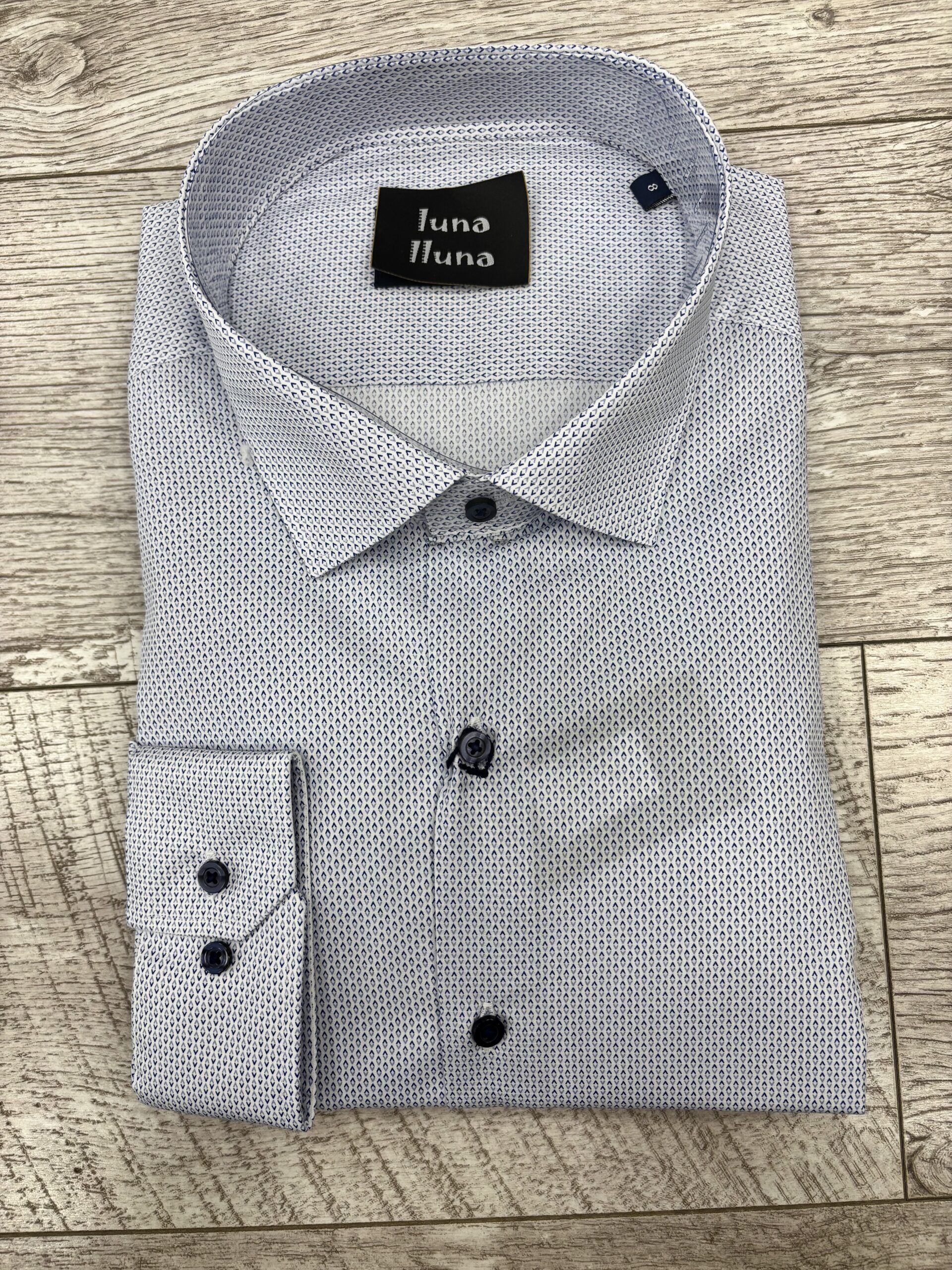 Camisa Blanca Estampada