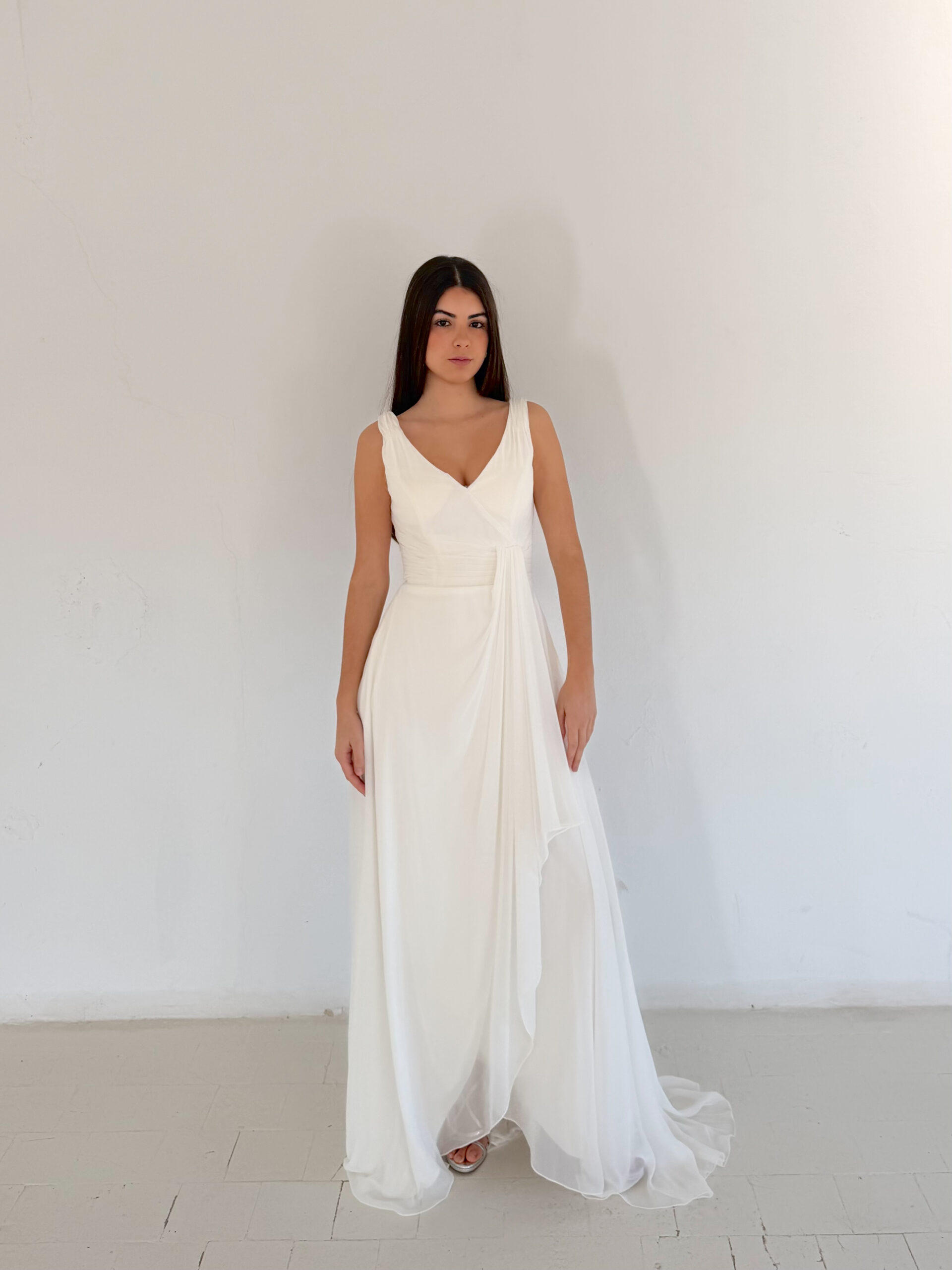 Vestido Novia Drapeado