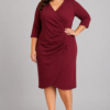Vestido Midi Burdeos